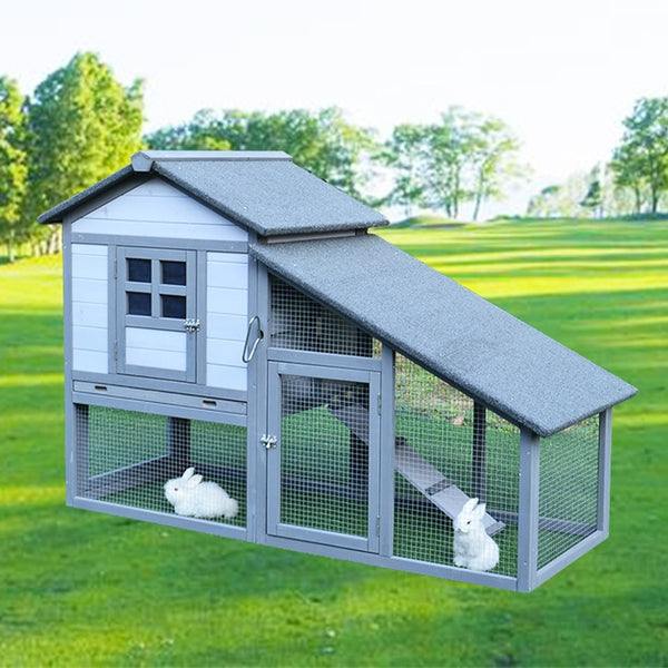 All Solid Wood Coarse Mesh Rabbit House Chicken Coop Chicken House Chicken House Rain and Sun Outdoor