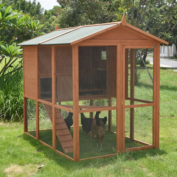 Outdoor Chicken Cage Chicken House Large Pigeon Bird and Rabbit Shack Rain-proof Sun-proof Corrosion-proof Solid Wood Villa
