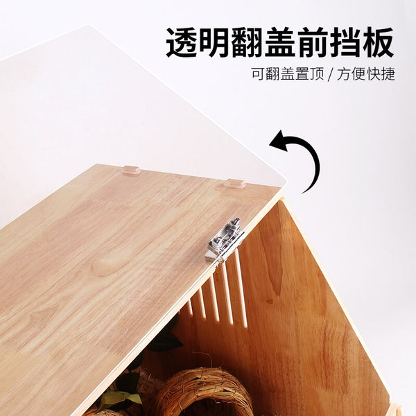 Rutin Chicken Feeding Box Full Set Dedicated Cage House with Light Breeding Box Insulation Large Villa