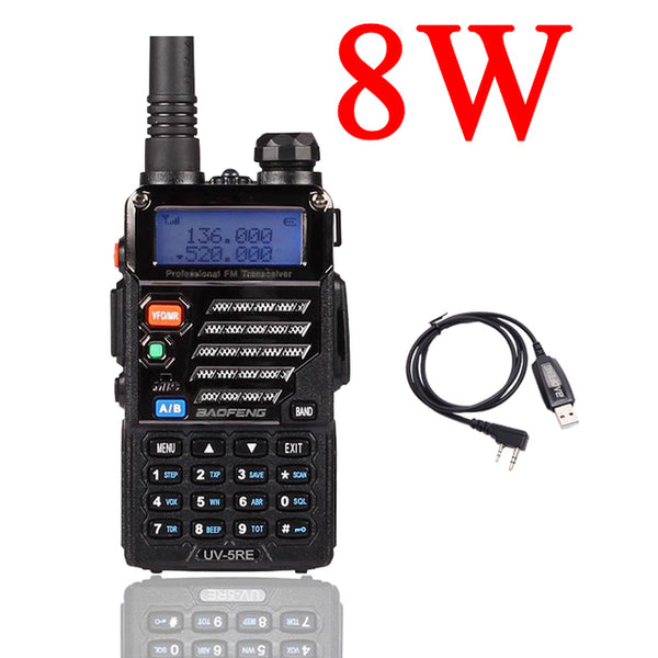 Baofeng UV-5RE Voor Politie Walkie-Talkie Scanner Radio Dual Band Cb Ham Radio Transceiver Uhf 400-520 Mhz &amp; Vhf 136-174 Mhz