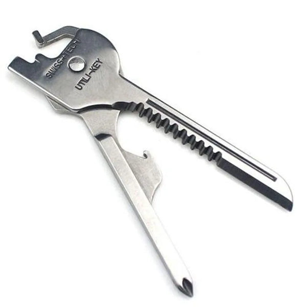 New 6 In 1 Utili-Key Mini Multitool Keyring Key Chain Camping Survival Rescue Pocket Plier Tools