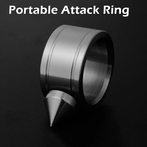 Outdoor Stainless Steel Self defense Ring Supplie Self-defense Product Weapons Ring Survival Tool Pocket Women Protect