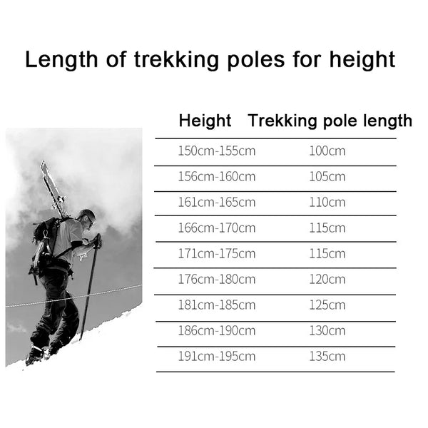 Multifunctional compass trekking pole walking stick folding ultra-light outdoor adventurer camping hiking survival tool