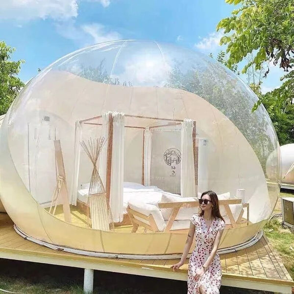 Resort Hotel Air Bubble Transparent Star Room Balloon Party Ideas Commercial Transparent Dome Inflatable Bubble House