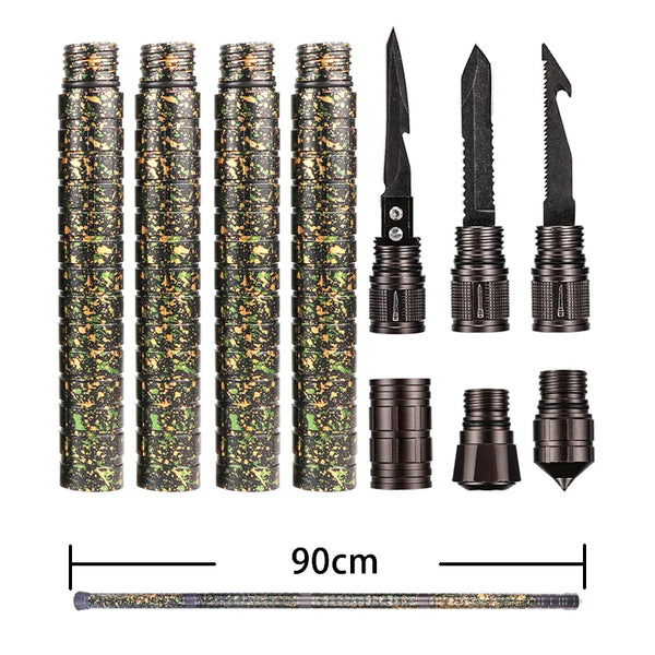Outdoor multi tool Camp DIY Self Defense Stick Stinger Safety Emergency Survival Tool Tactical Trekking Pole (drop shipping)