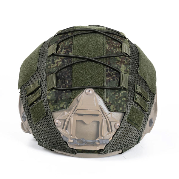 Tactical Helmet Cover for Fast MH PJ BJ OPS-Core Helmet Airsoft Paintball Army Military Helmet Cover Multicam with Elastic Cord