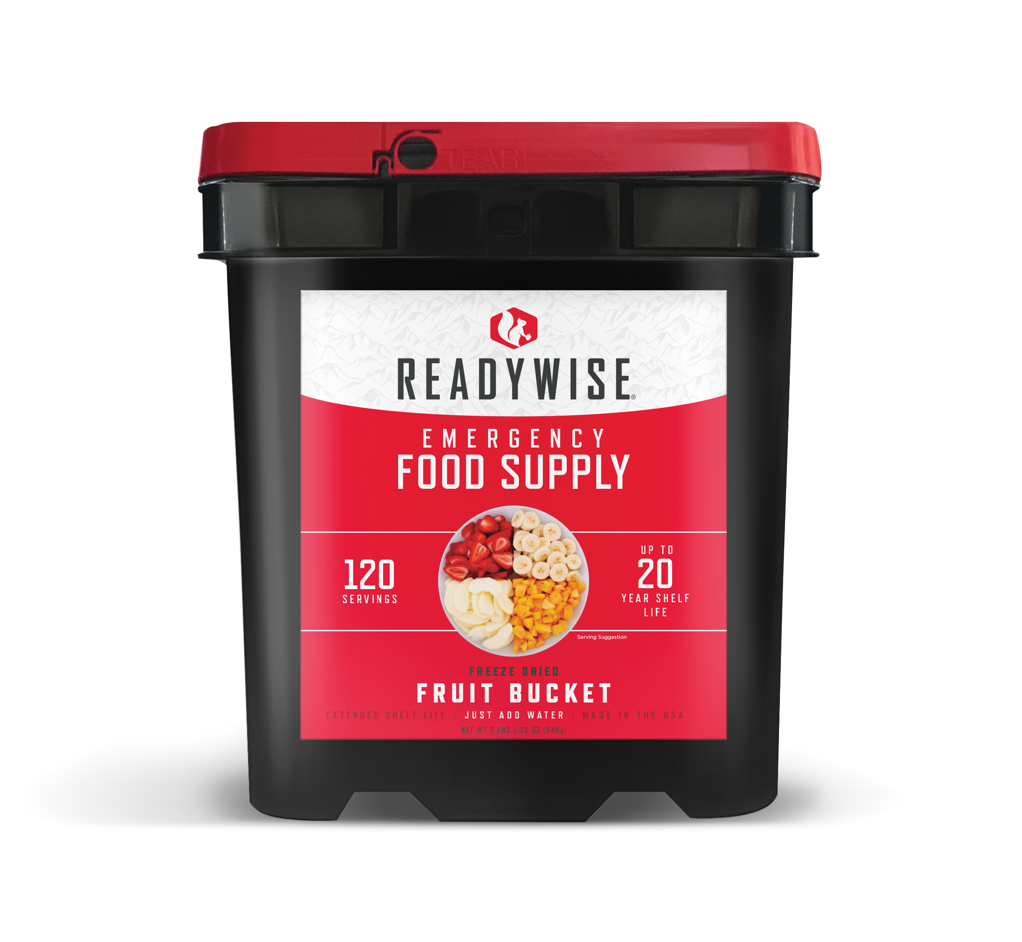 ReadyWise 120 Serving Fruit Bucket - Sekhmet of Survival