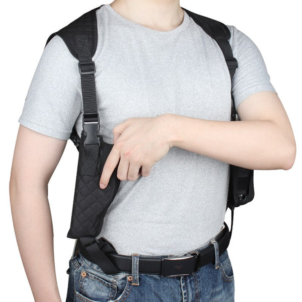 Tactical Durable Concealed Carry Right Left Gun Bag Shoulder Gun Holster With Magazine Pouch