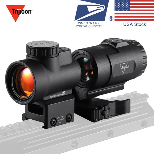 Trijicon MRO Mount Magnifier 3x Tactical HD Red Dot 1x25 Red Dot Sithg Mirror And Quick-Release Clamshell Picatinny  Magnifying