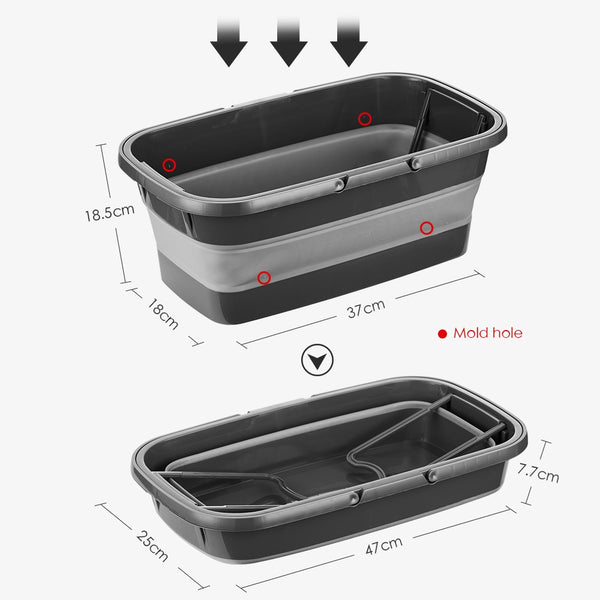 Portable Foldable Bucket Solid Basin Tourism Outdoor Clean Bucket Fishing Promotion Camping Car Wash Mop Folding Bucket Outdoor