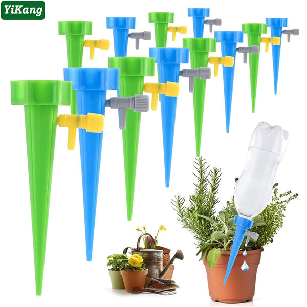 36/24/12/6 PCS Auto Drip Irrigation Watering System Dripper Spike Kits Garden Household Plant Flower Automatic Waterer Tools