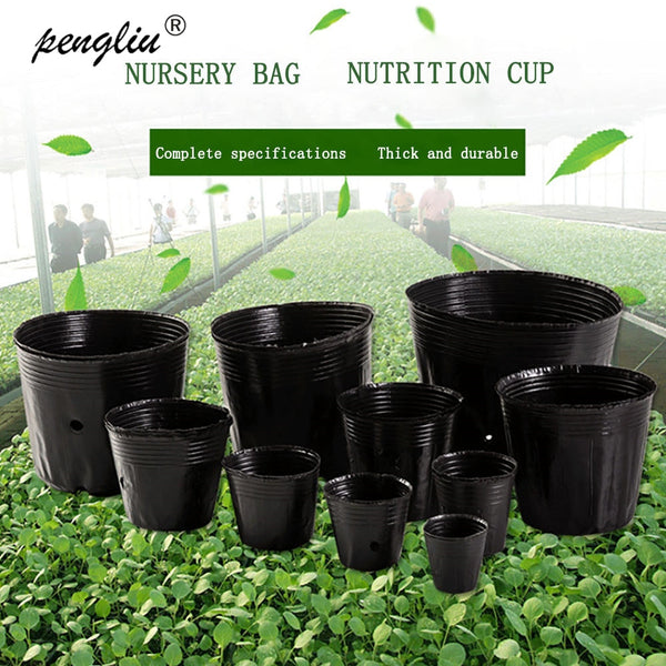 15 Sizes Nursery Pot Plastic Plant Seeds Nursery Box Garden Propagation Container Grow Bag Garden Supplies Flower Pot Plug