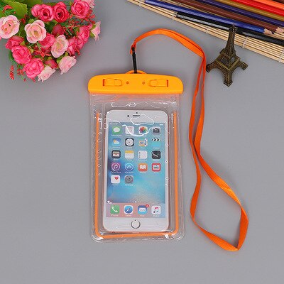 Summer Luminous Waterproof Pouch Swimming Gadget Beach Dry Bag Phone Case Cover Camping Skiing Holder For Cell Phone 3.5-6Inch