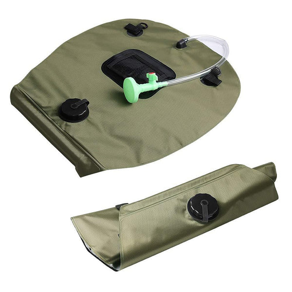 Outdoor Solar Collecting Bathing Bag Portable Eco-Friendly PVC Comp Shower Pouch 20L Camping Shower Hanging Bath Water Bag