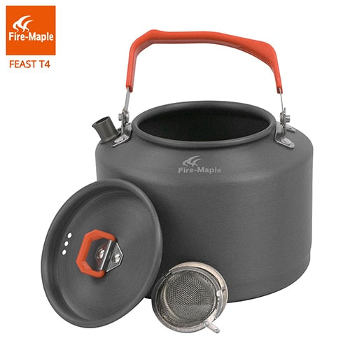 Fire Maple Outdoor Camping Kettle Coffee Tea Pot Camping Toolswith Heat Proof Handle 1.5L FMC-T4