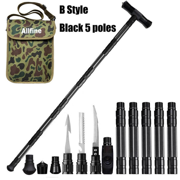 Allfine® Tactical Stick Survive Pole Camping Kit Survival Gear Climbing Emergency Equipment CNC Machined Outdoor Trekking Poles