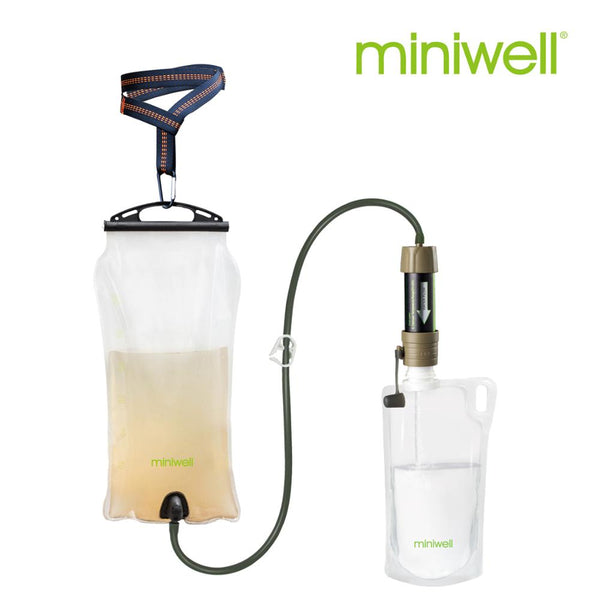 miniwell outdoor water filter Gravity Water Filter System for hiking,camping,survival and travel
