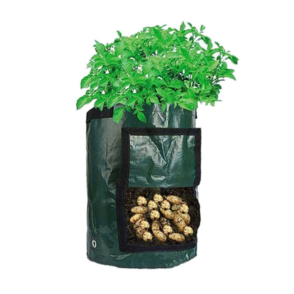 Potato Grow Bags Plant Grow Bags 10 Gallon Heavy Duty Thickened Growing Bags Garden Vegetable Planter with Handles