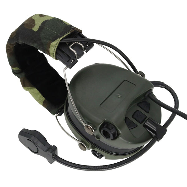 MSASORDIN Tactical Hunting Headphone Anti-Noise Headset Airsoft Military Noise Reduction Headset Shooting Tactical Earmuf FG