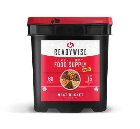 ReadyWise 60 Serving Meat Bucket with Rice - Sekhmet of Survival