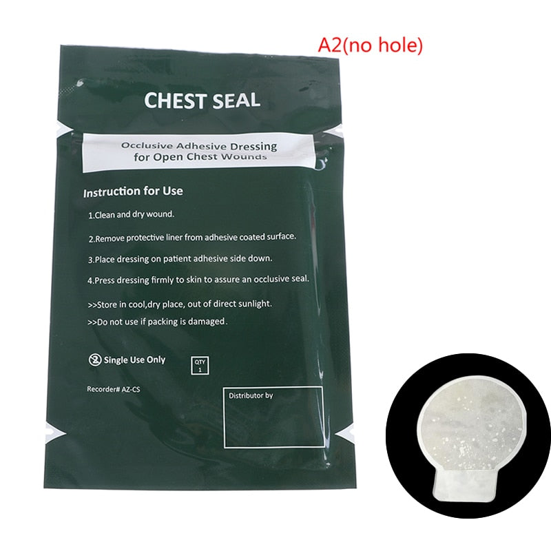Medical Chest Seal Vented North American Rescue Hyfin Chest Seal Outdoor Emergency Medical Treatment
