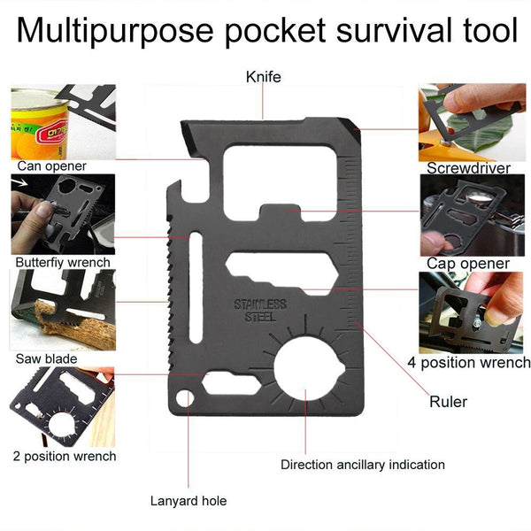 New 15 IN 1 Survival Kit Set Camping Travel Multifunction Tactical Defense Equipment First Aid SOS Wilderness Adventure