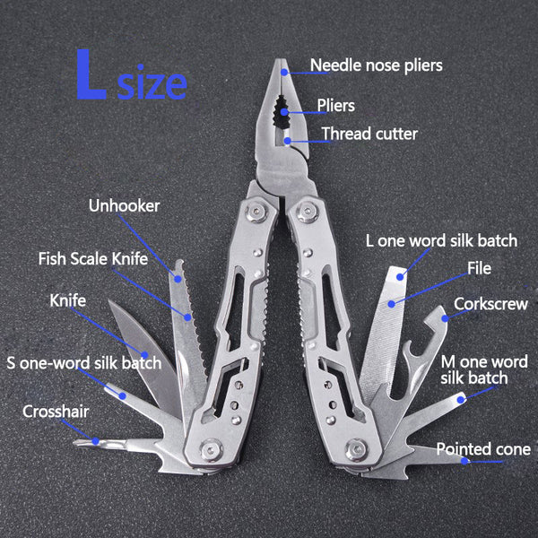 Multifunction Folding Pliers Pocket Knife Plier Outdoor Camping Tactical Survival Hunting Tools Stainless Steel Multi-tool Knife