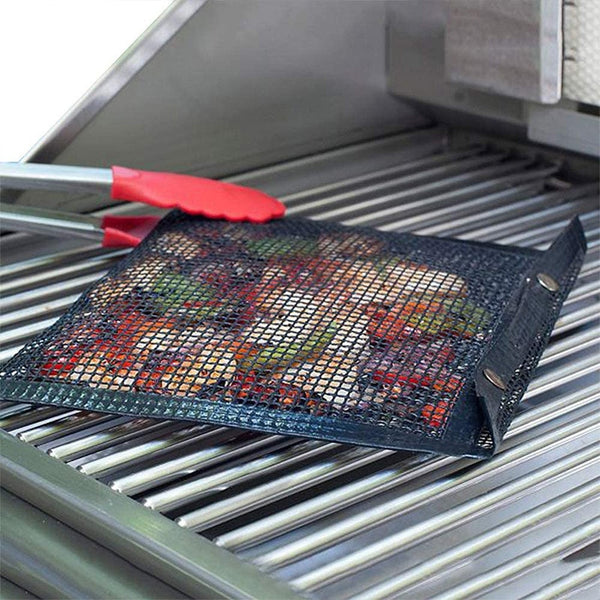 1pc Reusable Non-stick BBQ Grill Mesh Bag Barbecue Baking Isolation Pad Outdoor Picnic Camping BBQ Kitchen Tools
