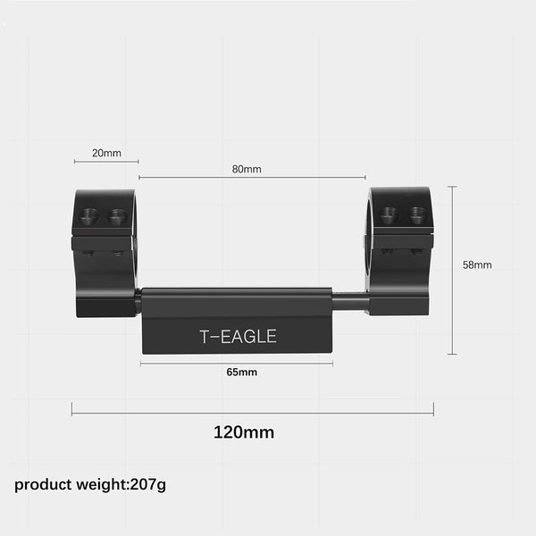 T Eagle Hunting Riflescope Mounts 1"/25.4mm & 30mm Rifle Scope Rings for 20mm Picatinny Rail with Spring Instrument Profile 5088
