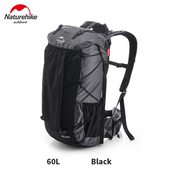 Naturehike Hot Sale 60L+5L Camping Backpack 1.16kg High Capacity 15kg Load Camping Backpack Tear-Risistant Hiking Backpack