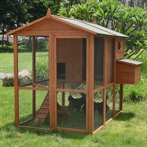 Outdoor Chicken Cage Chicken House Large Pigeon Bird and Rabbit Shack Rain-proof Sun-proof Corrosion-proof Solid Wood Villa