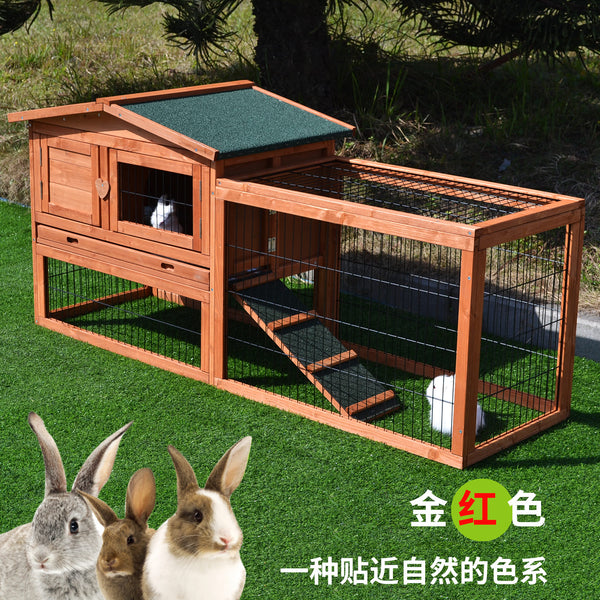 Cage Bunny Cage House Breeding Cage Home Tent Villa Rain-proof Rotten Yard Balcony Garden Double Queen