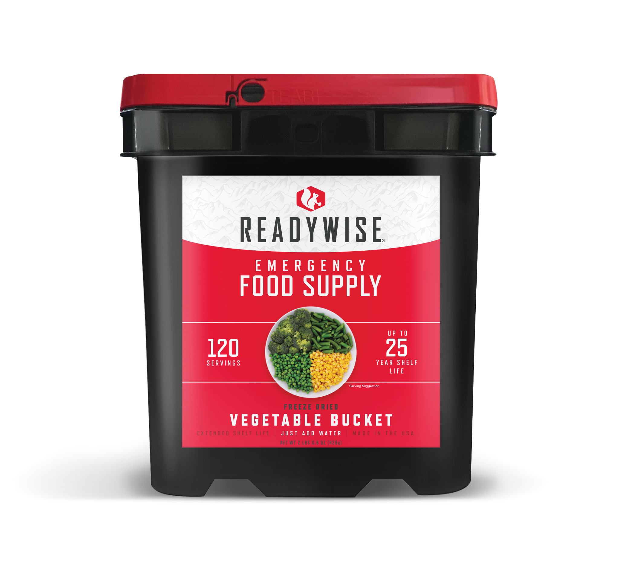 ReadyWise 120 Serving Freeze Dried Vegetable Bucket - Sekhmet of Survival