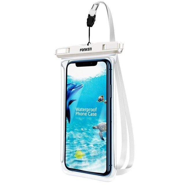 FONKEN IPX8 Full View Waterproof Case Rainforest desert snow transparent dry bag Seaside Swimming Pouch Mobile Phone Covers - Sekhmet of Survival