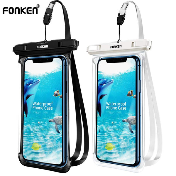 FONKEN IPX8 Full View Waterproof Case Rainforest desert snow transparent dry bag Seaside Swimming Pouch Mobile Phone Covers - Sekhmet of Survival