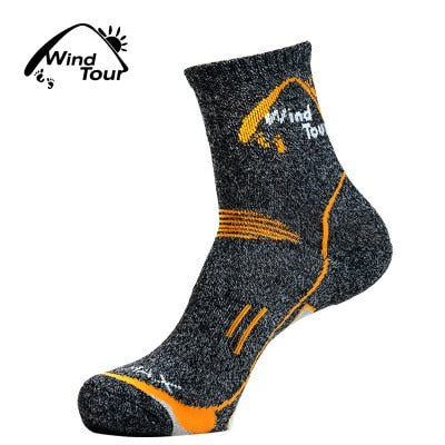 3Pairs Mens Coolmax Socks Men Outdoor Sock Hiking Quick-Drying sport socks Winter Thick Thermal for men women running trekking