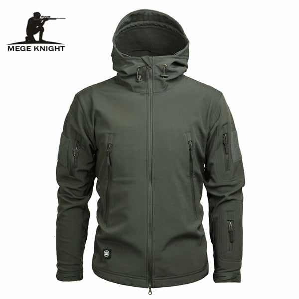 Mege Brand Clothing Camouflage Fleece Jacket