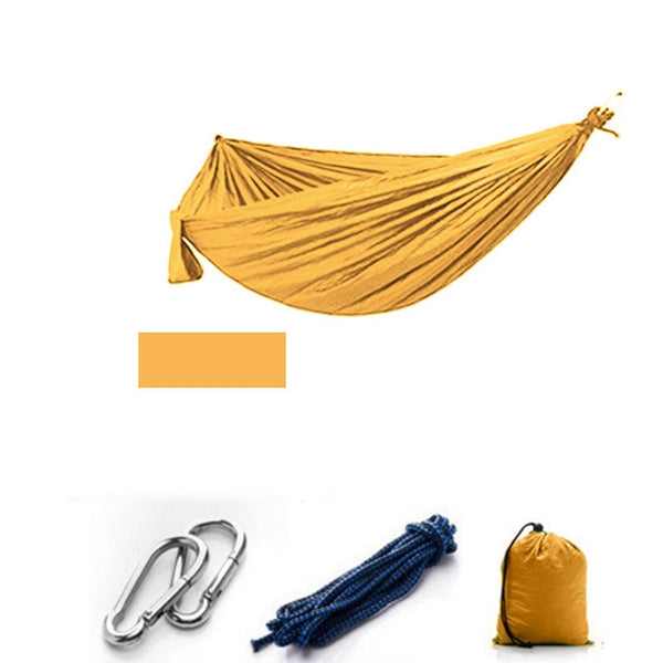 Camping/garden Hammock with Mosquito Net Outdoor Furniture 1-2 Person Portable Hanging Bed Strength Parachute Fabric Sleep Swing - Sekhmet of Survival