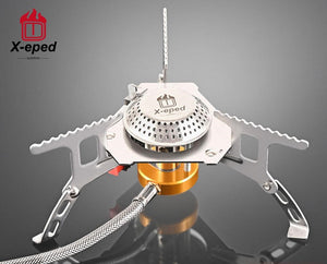 X-eped Camping Gas Stove Portable Folding Outdoor Backpacking  Stove Tourist Equipment For Cooking Hiking Picnic 3500W - Sekhmet of Survival