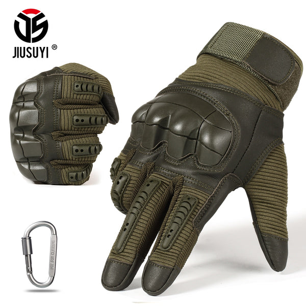 Full Finger Tactical Army Gloves Military Paintball Shooting Airsoft PU Leather Touch Screen Rubber Protective Gear Women Men - Sekhmet of Survival