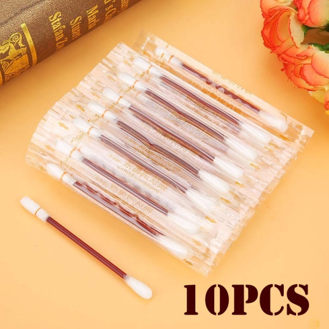 10/50/100pcs Disposable Emergency Cotton Stick Iodine Swab Home Outdoor First Aid Kit Double Head Medical Cleaning Supplies - Sekhmet of Survival