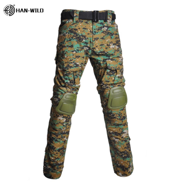 Tactical Combat Shirt Hunting Fishing Pants Elbow/Knee