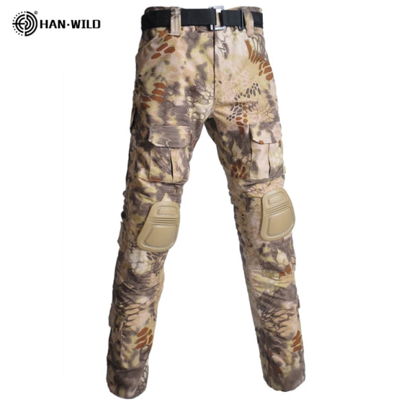Tactical Combat Shirt Hunting Fishing Pants Elbow/Knee