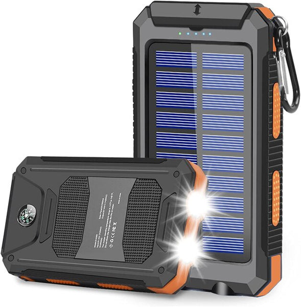 Outdoor Survival Camping Equipment 20000mAh Portable Waterproof Solar Power Charger Bank With LED Flashlights for Adventure Emer - Sekhmet of Survival