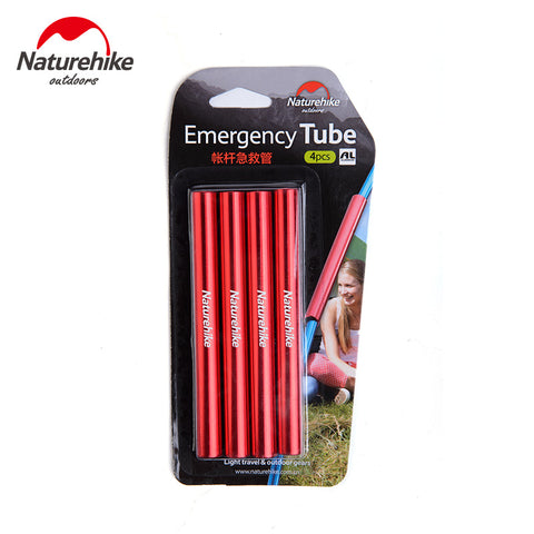 4pcs Naturehike Factory Store tent Emergency Tube tent pole repair tube single rod mending pipe lengthen 13cm tent accessories