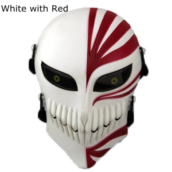 White Red Black Blue Death Kurosaki Ichigo Bleach Mask Replica Tactical Masks