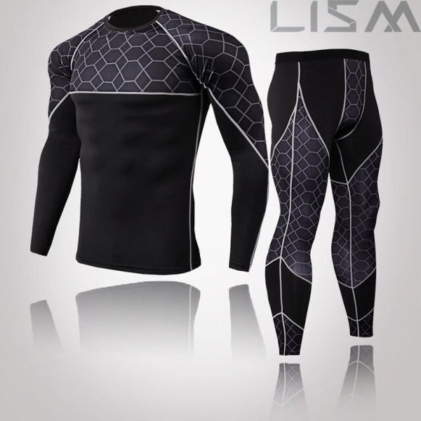 Long Thermal Long Underwear MMA Tactics Tights Solid Color Clothing Compression Fitness Johns