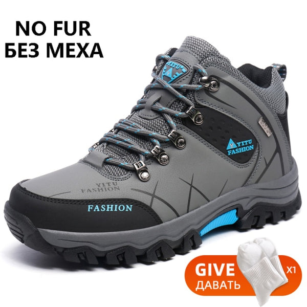 Outdoor Hiking Shoes Men Winter Snow Sport Waterproof Non-slip Sneakers