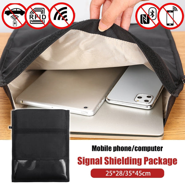 Notebook Signal Shielding Bag RFID Anti-theft Brush Cell Phone Faraday Bag Radiation Signal Blocking Bag Antitracking Pouch