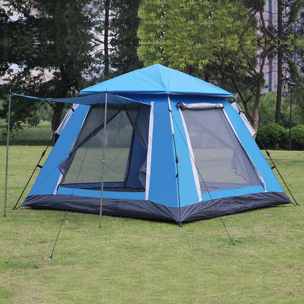 4-5 Person  Large Space Automatic Opening Outdoor Camping Tents Double Layer Waterproof 4 Season Tent  For Hiking Family Party